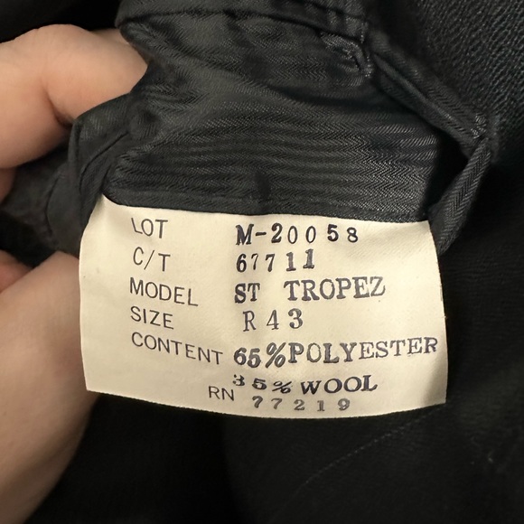 PIERRE BALMAIN St. Tropez Double Breasted Blazer Jacket 43 Reg. - Picture 5 of 5